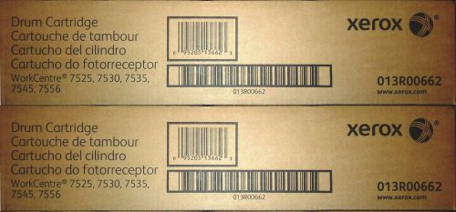 2 NEW Xerox Drum Cartridges 013R00662 for WorkCentre 7525 7530 7535 7545 7556