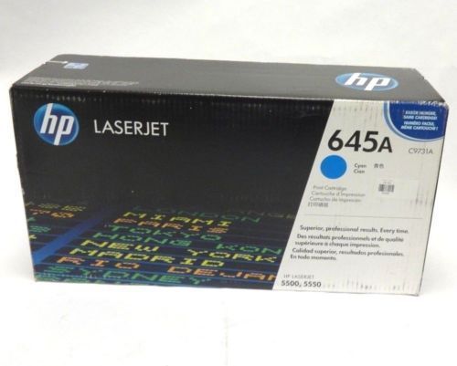Genuine Hewlett-Packard HP C9731A Cyan Toner Cartridge 5500/5550 - NEW