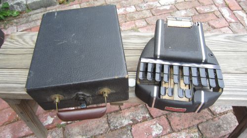 ANTIQUE  Stenograph Machine w Original Carrying Case /