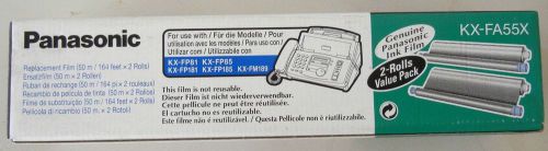 NEW GENUINE Panasonic KX-FA55x Replacement Fax Ink Film, 2-Rolls/Pack