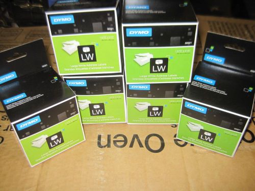 6 Boxes Dymo Label Writer Large White Address Roll Labels #30321