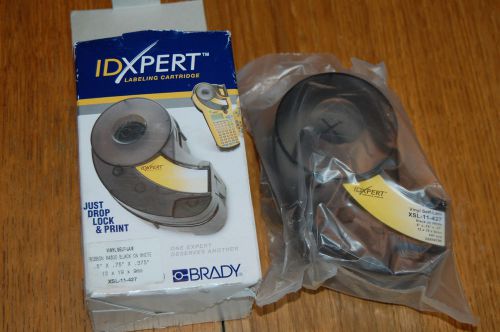 Brady Idxpert Tape Labeling Cartridge XSL-11-427 BLACK ON WHITE Vinyl R4300