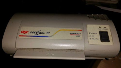 Gbc docuseal 40 card laminator, tested works 100% quality preowned for sale