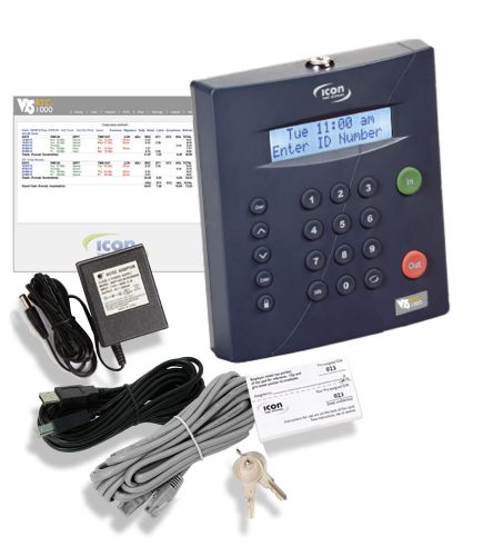New icon rtc-1000 2.5  time clock system for sale