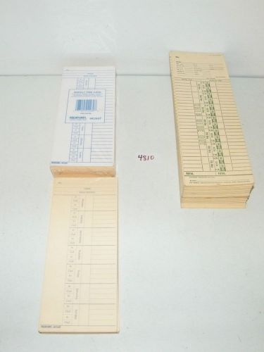 Misc Lot of Weekly Time Cards 280 Rediform and Simplex