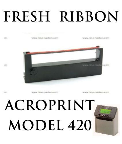 NEW FRESH RIBBON FOR ACROPRINT 420 TIME CLOCK w/FREE USPS SHIPPING TODAY!