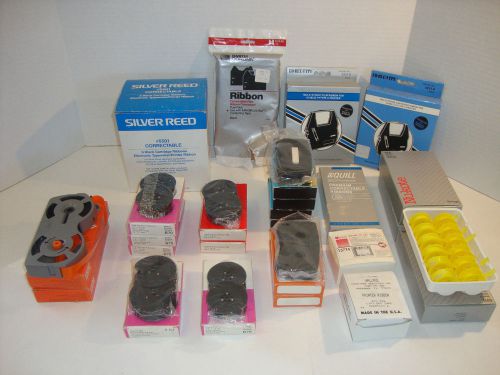 Lot of New Misc Typewriter Accessories Cartridge Correction Ink Inking Ribbons
