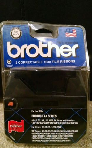 NEW Brother® 1230 BLACK Correctable 1030 Film Typewriter Ribbons, Pack Of 2