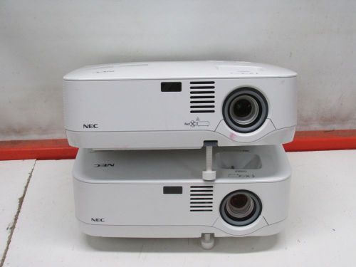 Lot of 2 NEC NP400 Projector - Home Theater Projector - Parts / Repair