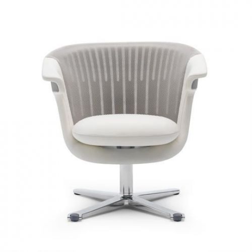 NCM Steelcase i2i collaborative fully loaded ivory chair. Ultra modern.