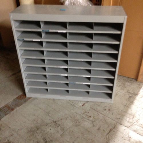 36 slot mail/ paper cabinet metal cool one of a kind