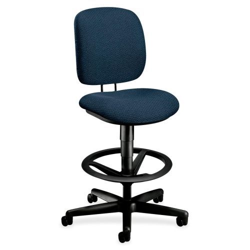 HON ComforTask 5905 Pneumatic Task stool - Olefin Blue Seat - Steel Black