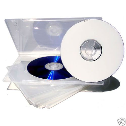 20-pack Brand New Clear Single Slim DVD CD Disc Storage Cases Movie Box Holder