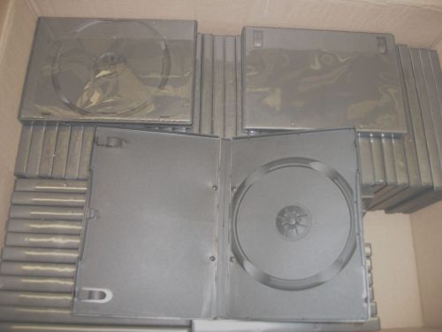 50 DVD Cases Single Disc Black New Replacement Storage