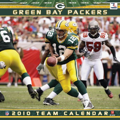 RARE Out of Print 2010 GREEN BAY PACKERS Wall Calendar NEW OOP Aaron Rodgers