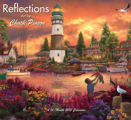 2015 REFLECTIONS by CHUCK PINSON Art Painting Wall Calendar NEW SEALED Scenic