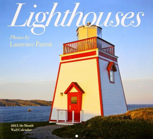 Lighthouses - 2015 16 Month  WALL CALENDAR - 12x11 - NEW 2015