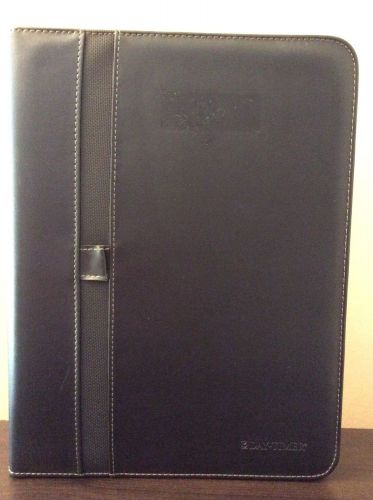 Day-Timer Black Leather Zipper Planner/Organizer Gently Used