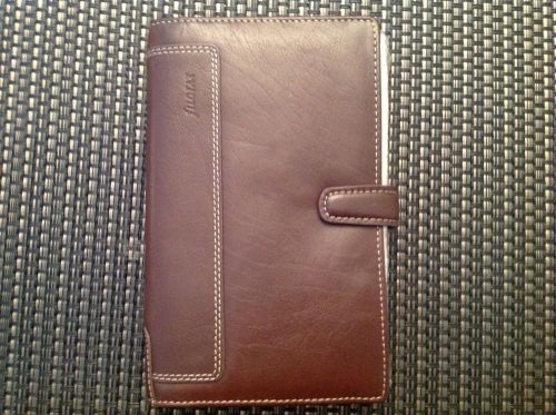 Filofax Holborn Deluxe Leather Brown Compact Organizer cover only no refills