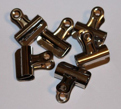 6 Ct Sparco Bulldog Clips Size #1 1.25&#034; Nickel Plated Heavy Duty SPR58500 58500