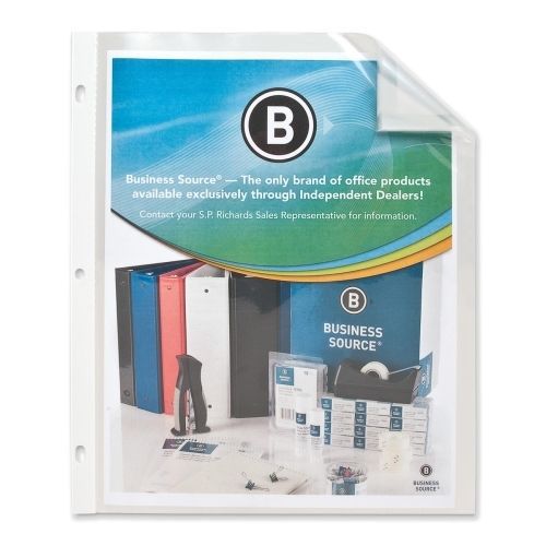 Lot of 4 business source sheet protector - 8.5&#034;x11&#034; - rectangular - clear for sale