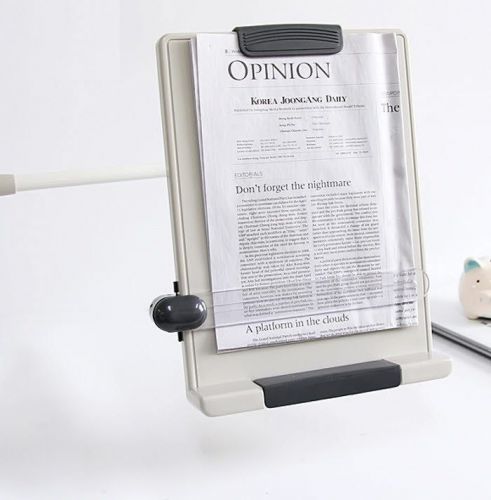 Desk Top Book Document Reading Stand Flex Arm Book Copy holder Clamp Type BCH-07