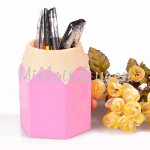 Blue/Pink Creative Pen Vase Pencil Pot Brush Holder Office Home Desk Tidy