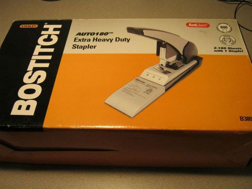 Brand new! stanley bostitch auto180 xtreme duty stapler, 2 - 180 sheet capacity for sale