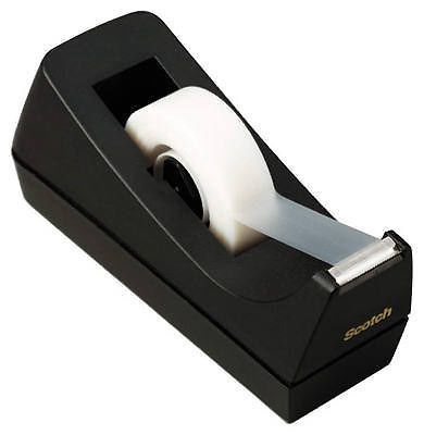 3M 4 Pack, Black, Desk Tape Dispenser