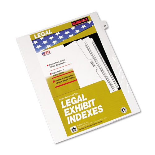 80000 Series Legal Index Dividers, Side Tab, Printed &#034;53&#034;, 25/Pack