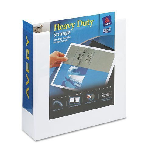 Avery ave05604 heavy-duty nonstick view binder w/one touch slant rings, 3&#034; capac for sale