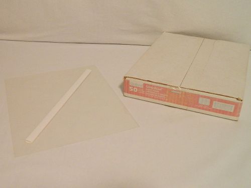 42 oxford clear report covers with white glide clips 11&#034;x8 1/2&#034; letter size for sale