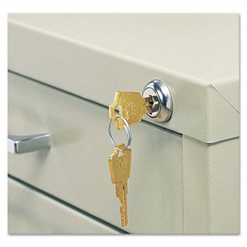 Safco Installable Lock Kit For Use With 5-Drawer Flat Files, Steel (SAF4981)