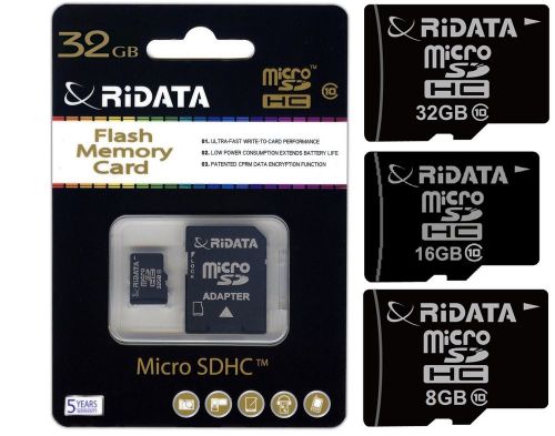 RIData Micro TF CARD 8 GB 16 GB 32 GB  Class10 UHS-I MicroSD FULL HD CARD NEW