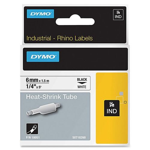 Dymo 18051 Label, Dymo Rhino, White 1/4&#034;x5 (dym18051)