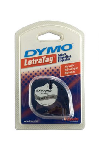 Dymo letratag silver metallic tape for sale