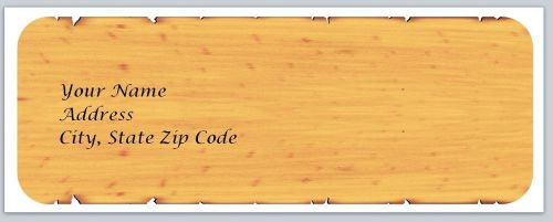 30 Cracked Wood Personalized Return Address Labels Buy 3 get 1 free (bo135)