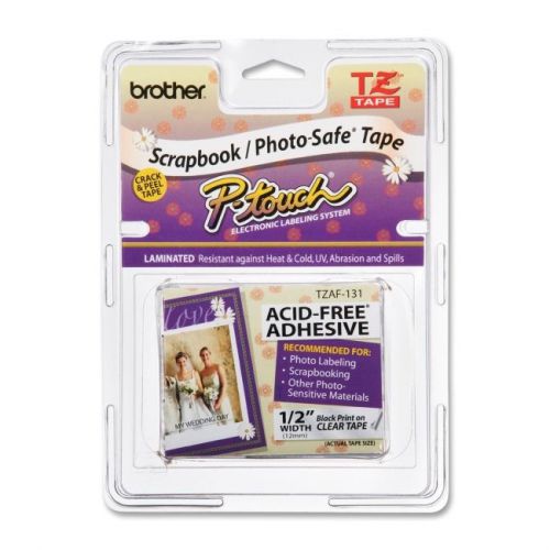 BROTHER INT L (SUPPLIES) TZEAF131  ACID FREE BLACK ON