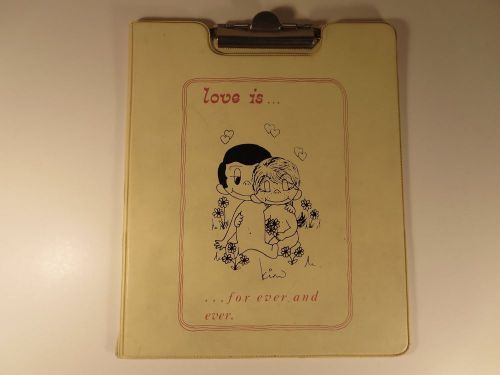 Vintage Retro Clipboard Love is Forever and Ever