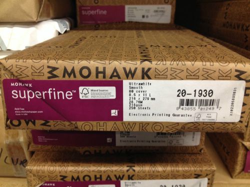 Mohawk Superfine 8.5x11 80# Cover Ultra white 250 sheets