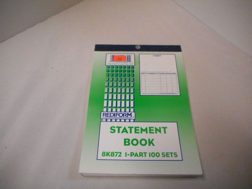 Rediform Statement Book 8K872 1-Part 100 Sets
