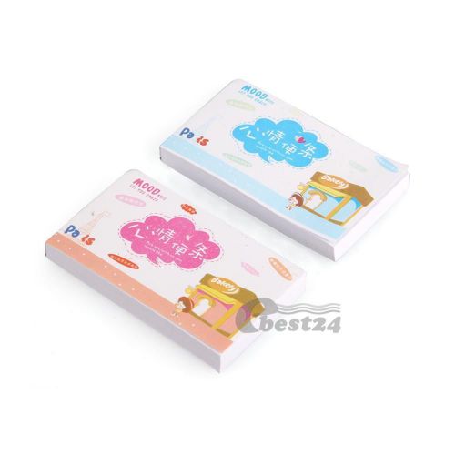 2 Mini Mood Note Pads Notepads Memo Paper Sheets School Office Pocket Notebook
