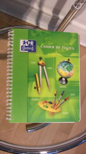 OXFORD Cahier De Textes Weekly Project Book 148 pages