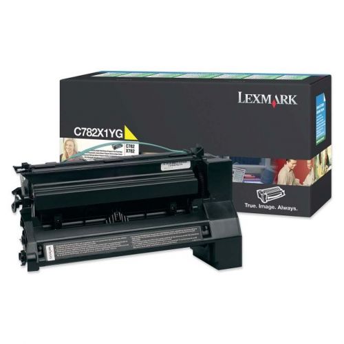 Lexmark - bpd supplies c782x1yg yellow extra high yield return for sale