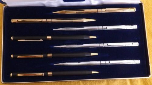 Lot of 8 Zippo Ballpoint Pens and Pencil Set In Display Box