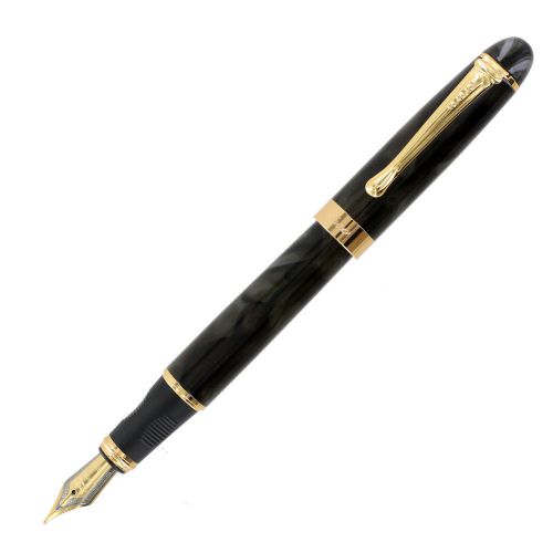 JinHao X450 Magic Fog Barrel Gold Trim Fountain Pen, Medium Point
