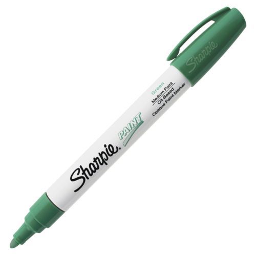 Sharpie Oil-based Paint Marker - Medium Marker Point Type - Green Ink - (35552)