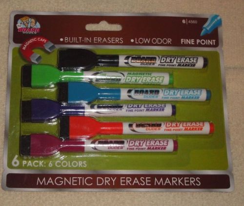 Magnetic Dry Erase Markers Low Odor Fine Point Built in Eraser Whiteboard Marker