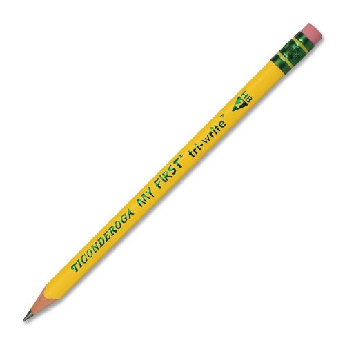 Dixon Ticonderoga My First Tri-Write Triangular #2 Pencils, Primary Size,