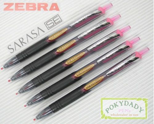 10pc Zebra Sarasa SE JJ30 roller ball pen 0.5mm PINK ink
